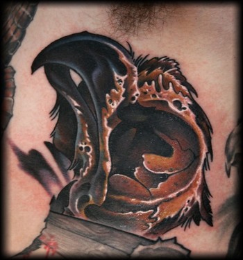 Looking for unique  Tattoos? Rotting Hawk Skull